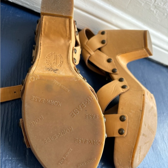 Kork-Ease Bagley Vachetta Leather Block Heel Platform Sandal - Picture 7 of 9